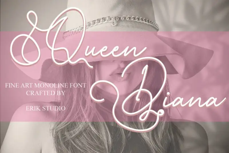 Queen Diana Script Font