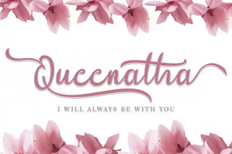 Queenatha Calligraphy Font