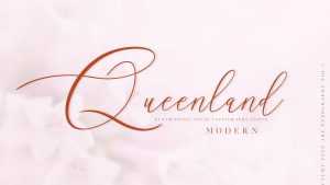 Queenland Script Font › Fontesk