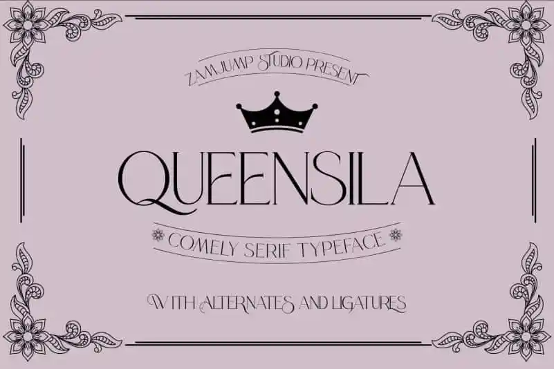 Queensila Serif Font