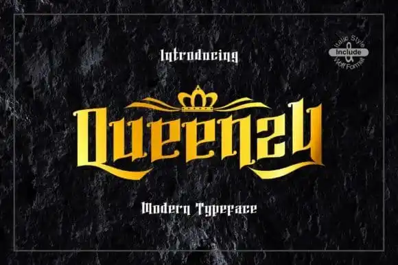 Queenzy Blackletter Font