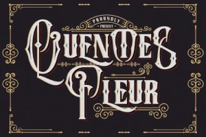 Quentes Fleur Display Font