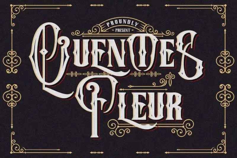 Quentes Fleur Display Font