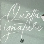 Quetta Signature Script Font