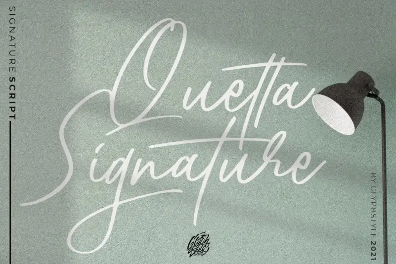 Quetta Signature Script Font