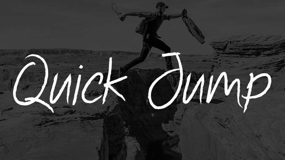 Quick Jump Font › Fontesk