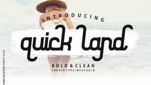 Quick Land Script Font › Fontesk
