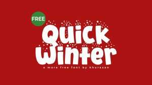 Quick Winter Font › Fontesk