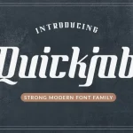Quickjob Display Font