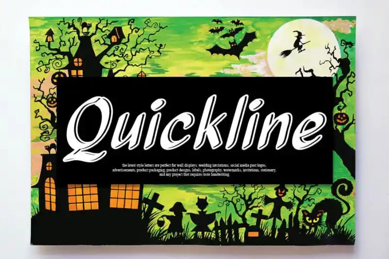 Quickline Script Font