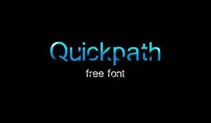 Quickpath Display Font