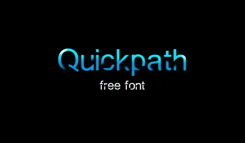 Quickpath Display Font