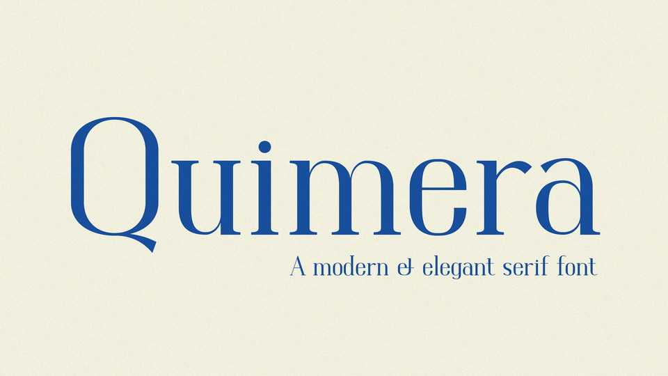Quimera Font › Fontesk