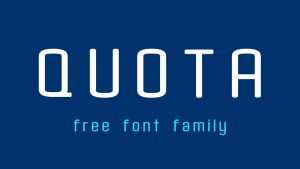 Quota Font Family › Fontesk