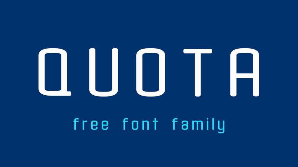 Quota Font Family › Fontesk