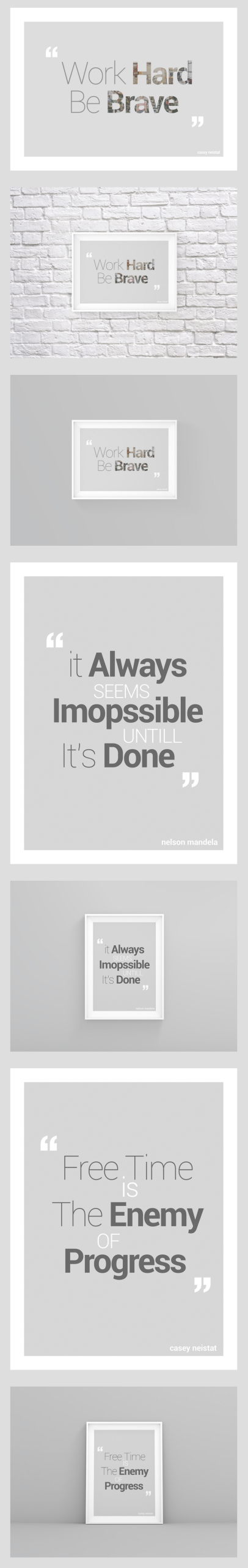 Quotes For Print Font + PSD