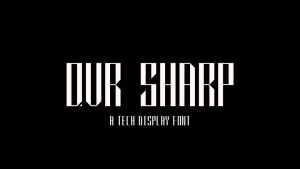 QVR Sharp Font Family › Fontesk