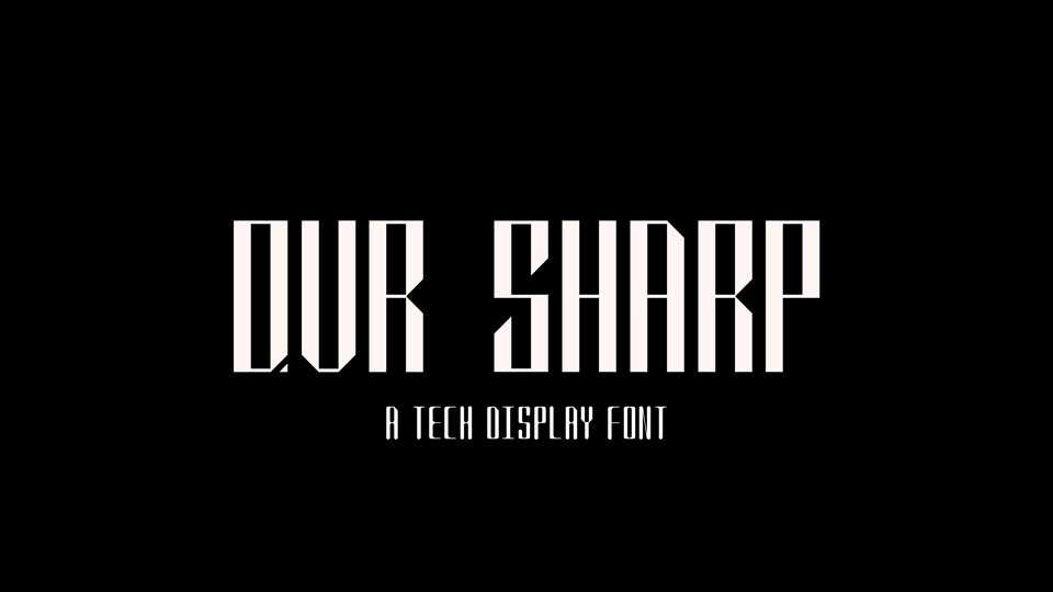 QVR Sharp Font Family › Fontesk