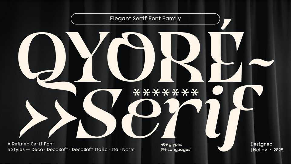 Qyore Serif Font › Fontesk