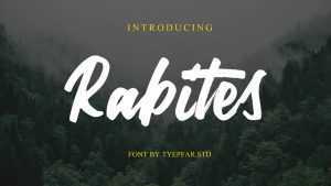 Rabites Brush Font › Fontesk