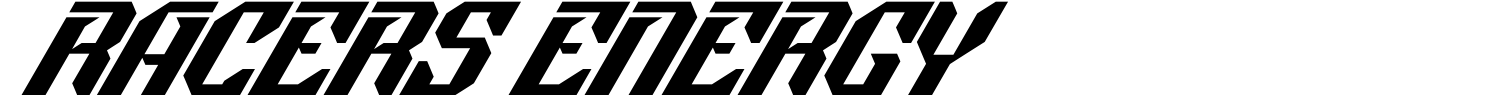 Racers Energy Font