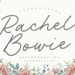Rachel Bowie Monoline Handwritten Font