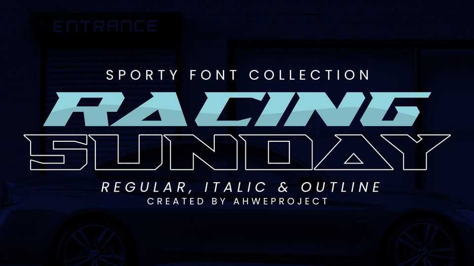 Racing Sunday Font › Fontesk