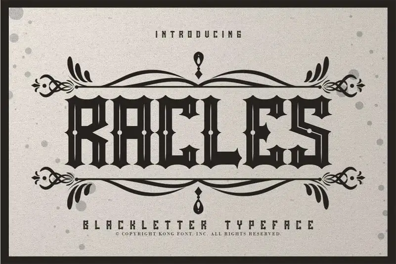 Rackles Blackletter Font