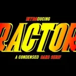 Ractor Display Font