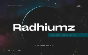 Radhiumz Sans Serif Font