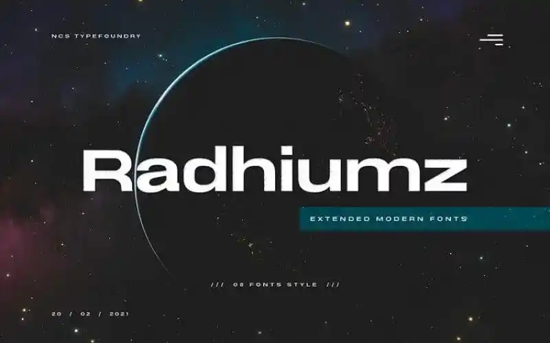Radhiumz Sans Serif Font