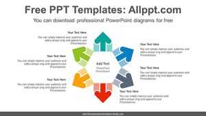 Radial arrows PowerPoint Diagram Template