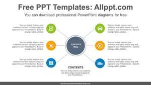 Radial circle PowerPoint Diagram Template