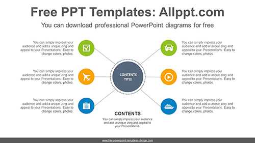 Radial circle PowerPoint Diagram Template