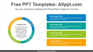 Radial doughnut banner PowerPoint Diagram Template