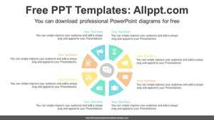 Radial Doughnut PowerPoint Diagram Template