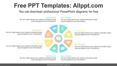 Radial Doughnut PowerPoint Diagram Template