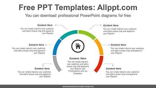 Radial doughnut PowerPoint Diagram