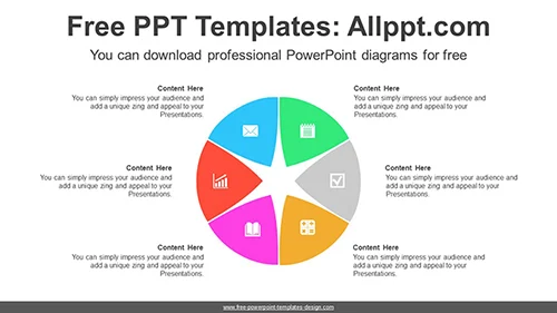 Radial Fan Shaped PowerPoint Diagram