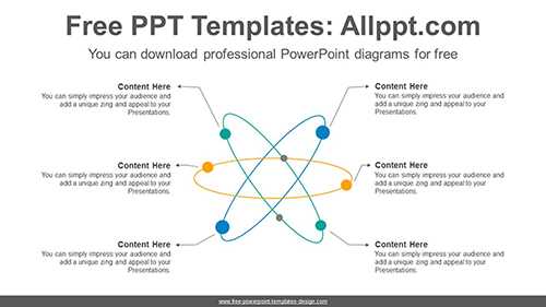 Radial network PowerPoint Diagram Template