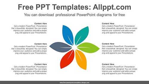 Radial Petals PowerPoint Diagram