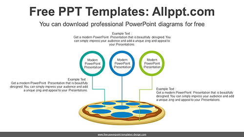 Radial Pizza PowerPoint Diagram