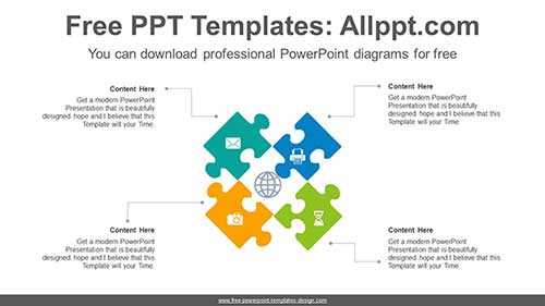 Radial Puzzle PowerPoint Diagram