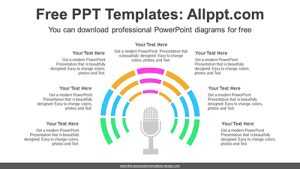 Radially Split Doughnut PowerPoint Diagram