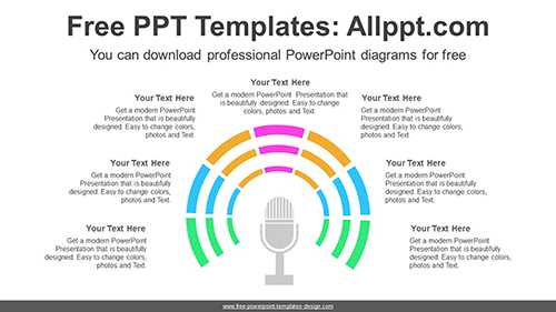 Radially Split Doughnut PowerPoint Diagram