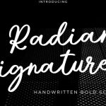 Radiant Signature Font › Fontesk