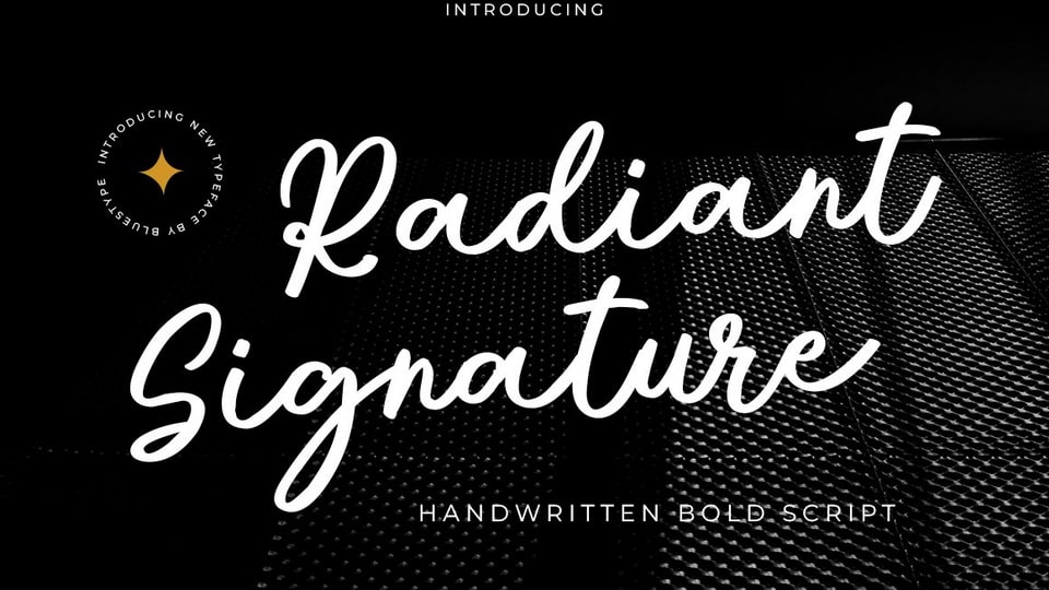 Radiant Signature Font › Fontesk