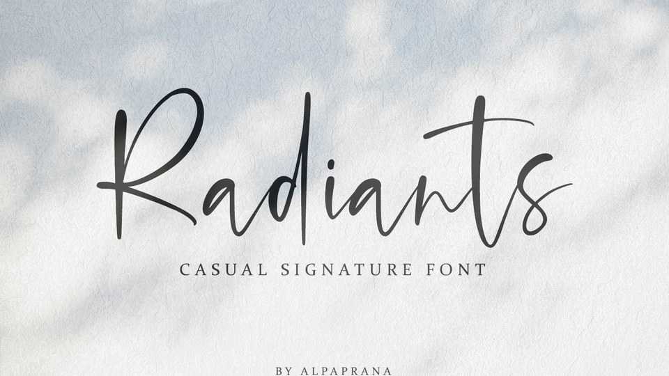 Radiants Script Font › Fontesk