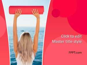 Radical Red Fitness PowerPoint Template