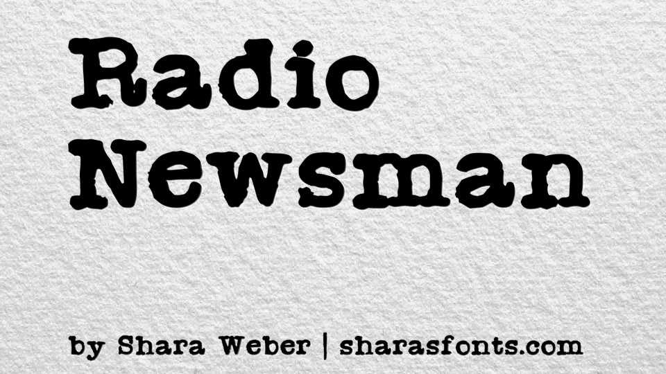 Radio Newsman Font › Fontesk